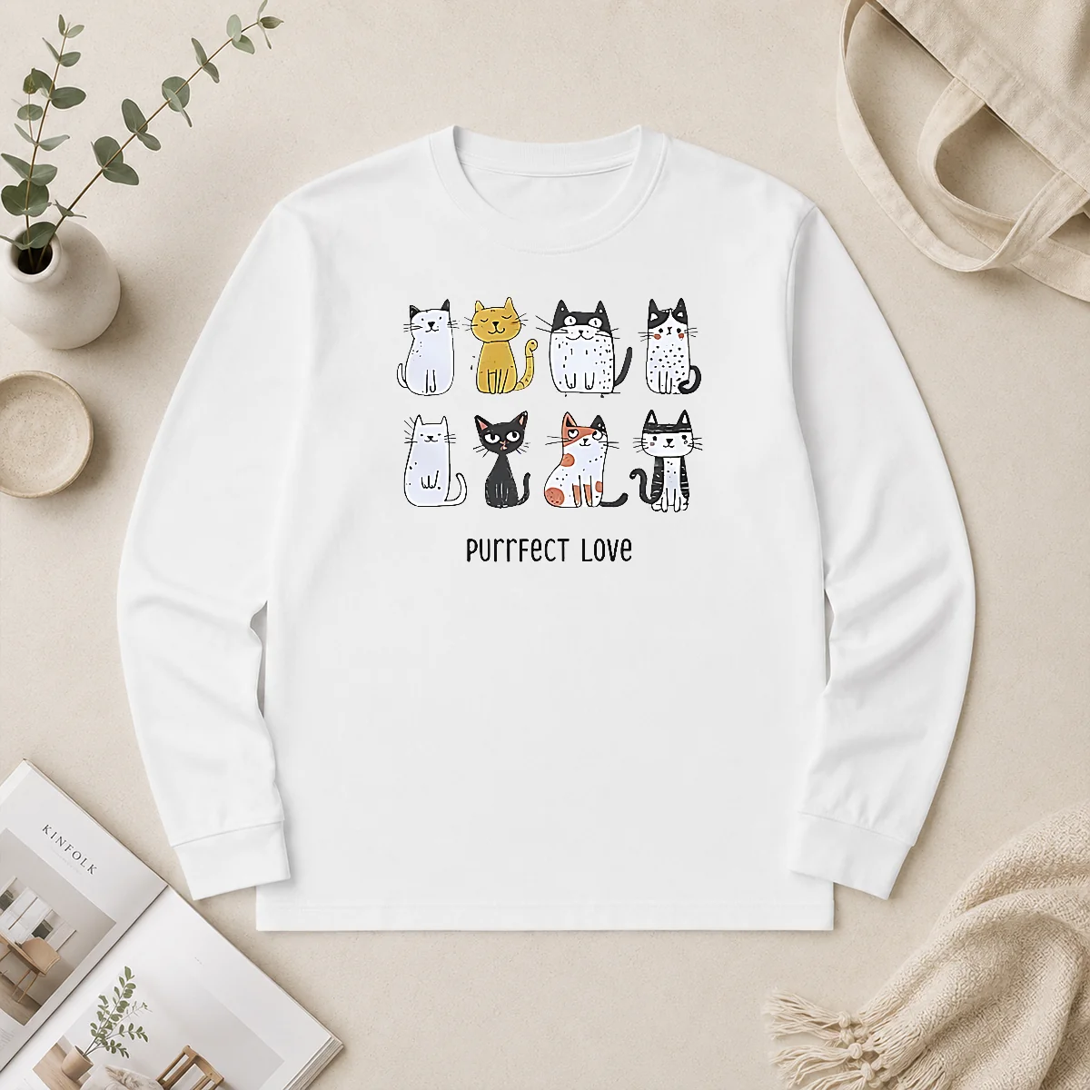 Premium Original Purrfect Love Cat 2026 Long Sleeve Shirt Premium Original Purrfect Love Cat 2026 Long Sleeve Shirt