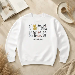 Premium Original Purrfect Love Cat 2026 Sweater