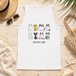 Premium Original Purrfect Love Cat 2026 Tank Top