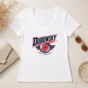 Premium Premium Dubowsky Built Different Lightning Bolt Sports Logo V-Neck Shirt