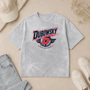 Premium Premium Dubowsky Built Different Lightning Bolt Sports Logo Washed T-Shirt