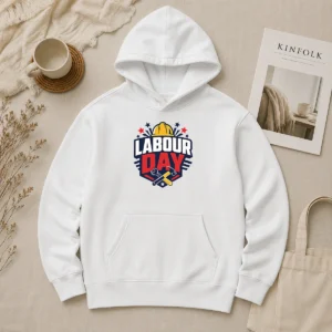 Pretty Bold Shield Badge Labour Day Construction Tools Hoodie