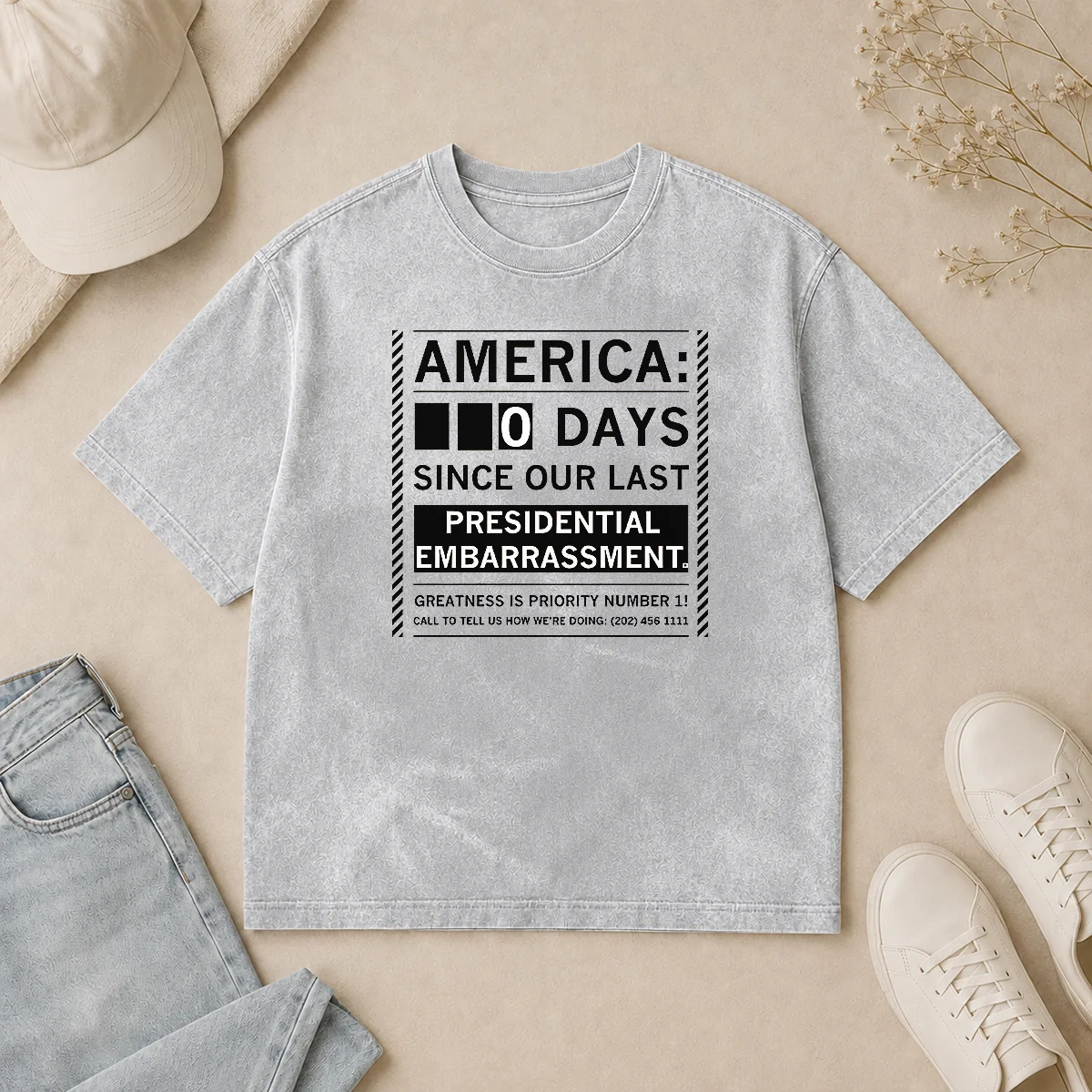 top-america-0-days-since-our-last-presidential-embarrassment-washed-t-shirt