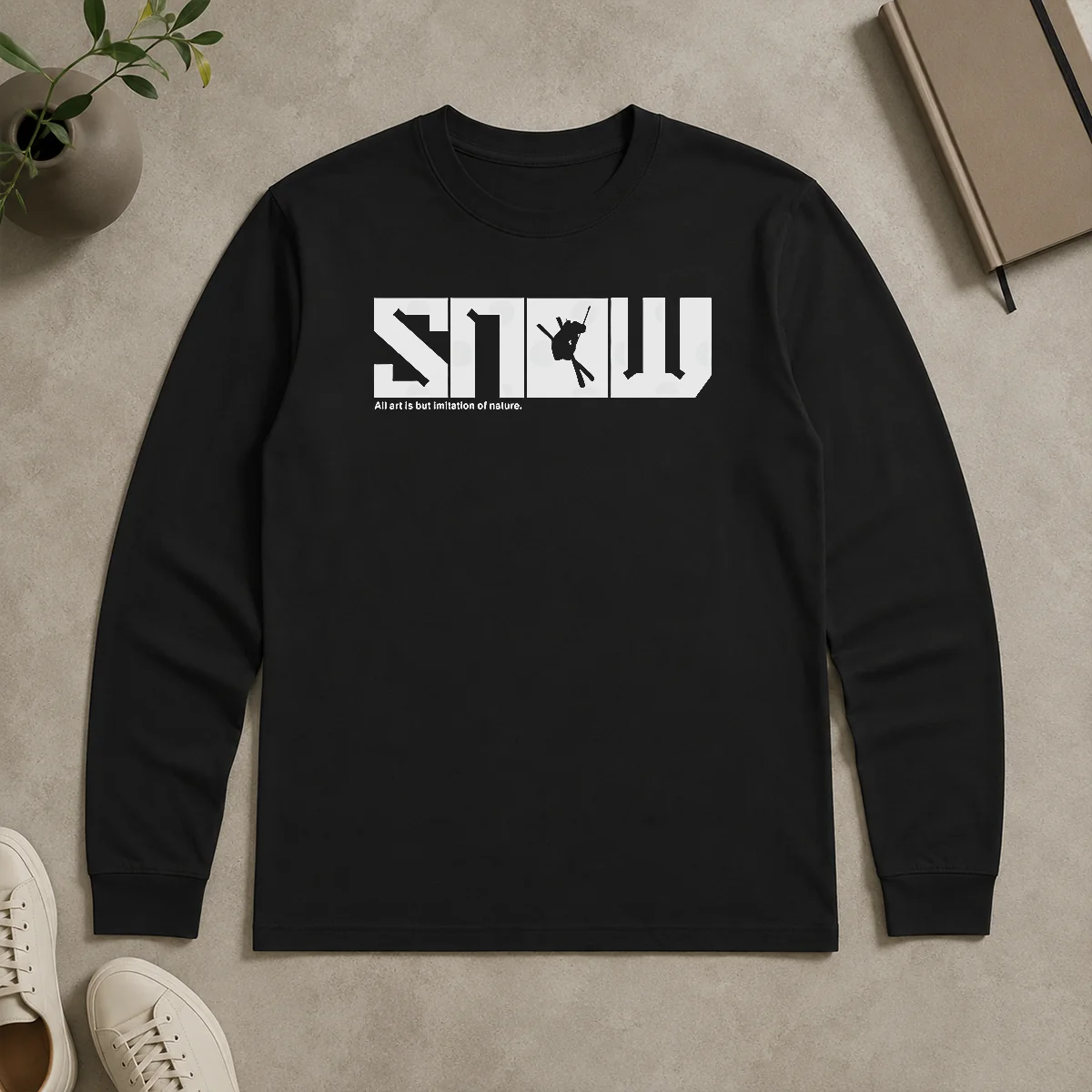 Top Official Snow Skiing All Art Is But Imitation Of Nature Long Sleeve Shirt Top Official Snow Skiing All Art Is But Imitation Of Nature Long Sleeve Shirt