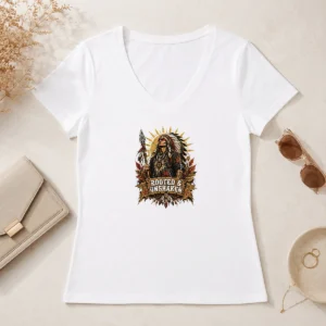 Top Pretty Indigenous Peoples Day Rooted Pride Streetwear V-Neck Shirt